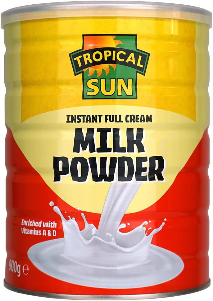 Tropical Sun Vollmilchpulver, 900 g – Mit Vitamin A und D angereichert, Vollmilchpulver zum Backen und Kochen
