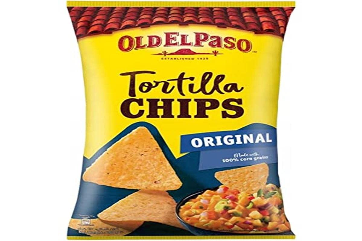 Old El Paso – Glutenfreie, knusprige, gesalzene Tortilla-Chips, 185 g (5er-Packung)