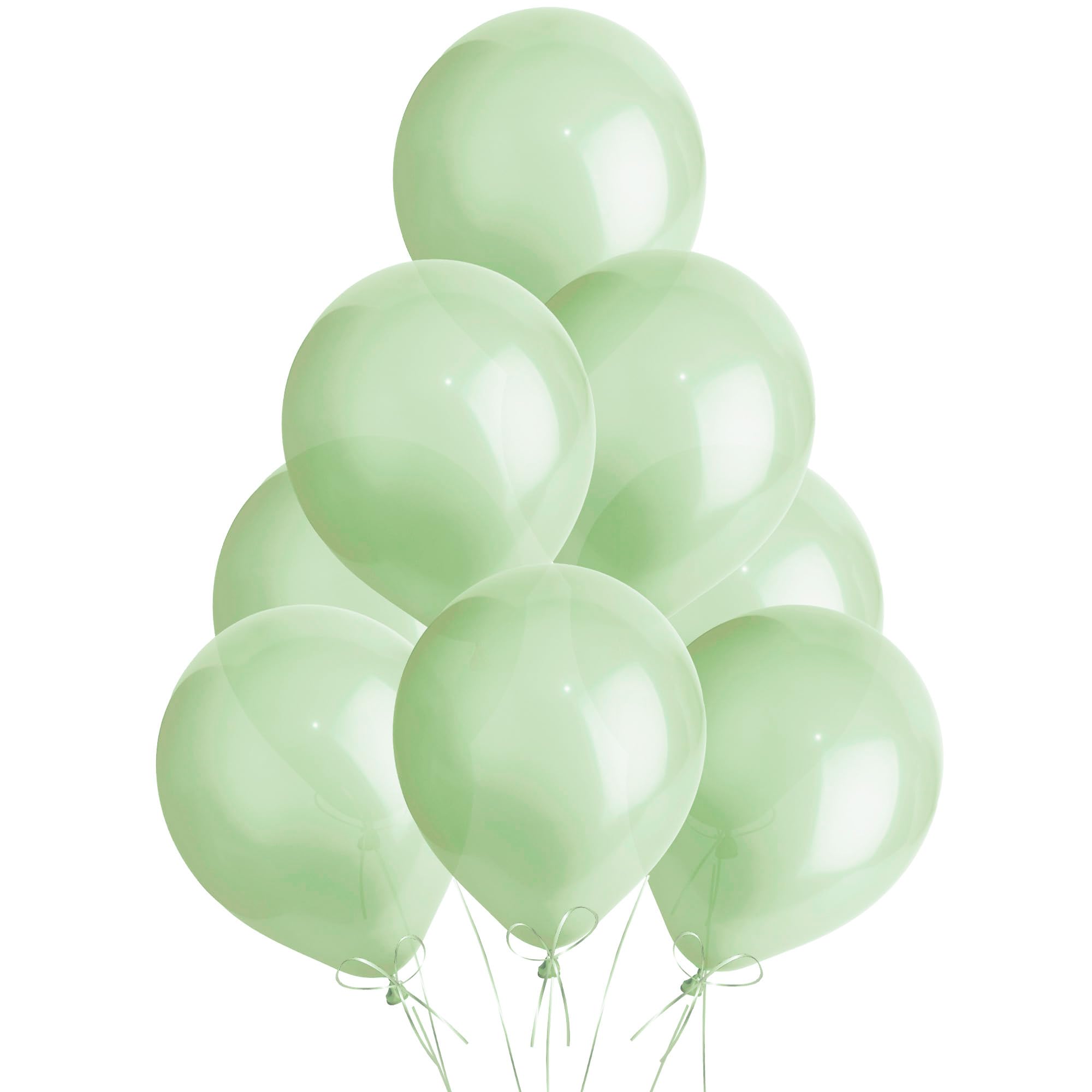 SHATCHI Metallic-Latexballons, hellgrün, 30,5 cm, 10er-Pack, Partydekoration