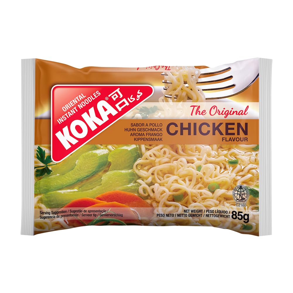 Koka Original Instantnudeln mit Hühnergeschmack im orientalischen Stil, 85 g (5er-Pack)