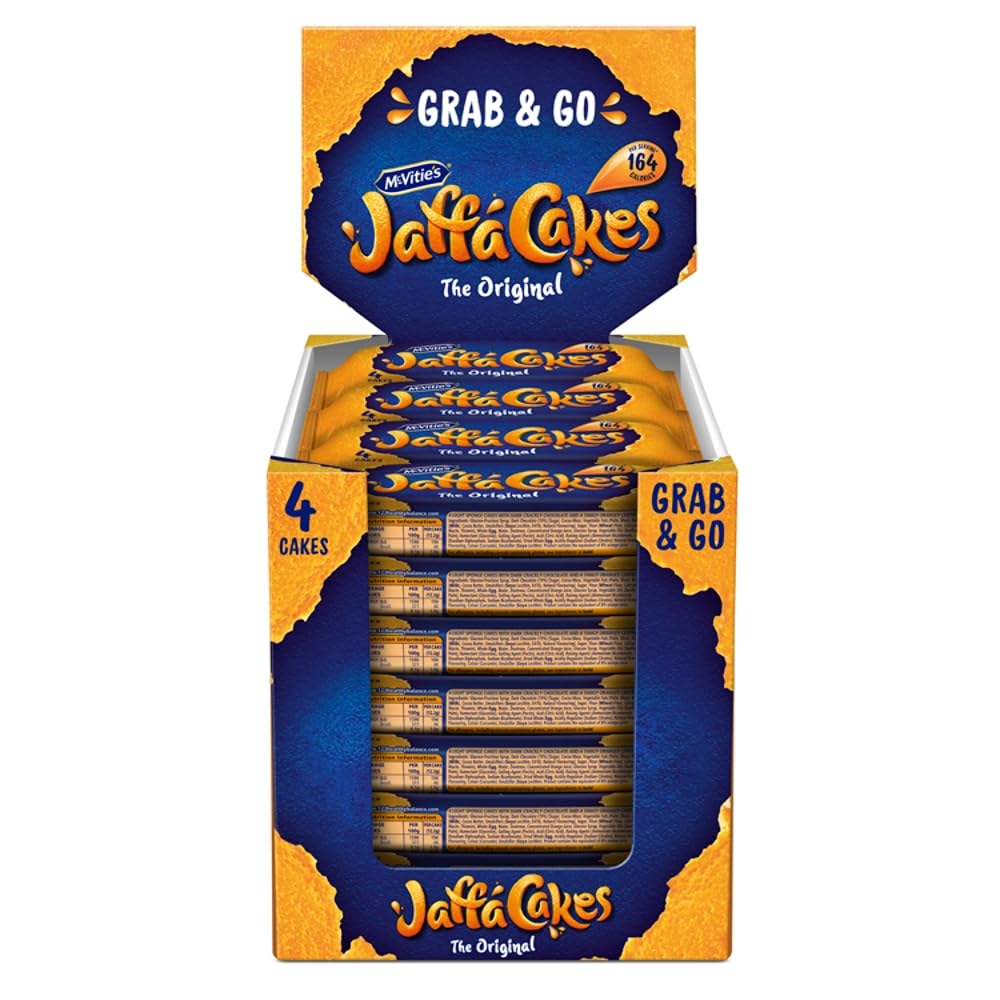McVitie's Jaffa Cakes 4er-Kuchen-Snack-Packung, 50 g (20er-Packung)