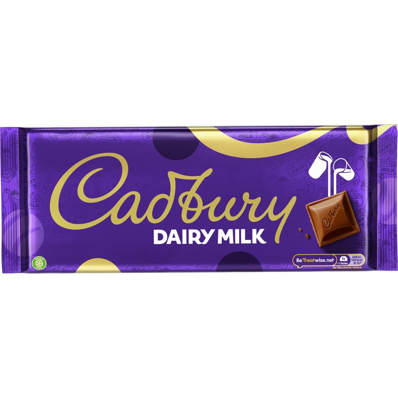 Cadbury – Dairy Milk Chocolate Bar, geschmeidige und cremige Milchschokolade, 360 g