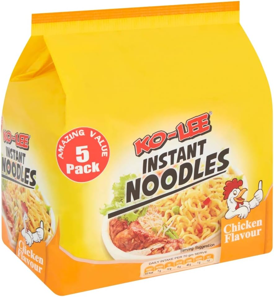 Ko-Lee Instantnudeln mit Hühnergeschmack, 5er-Pack, 350 g