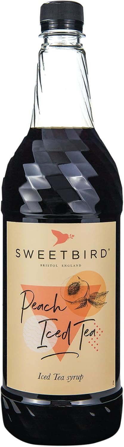 Sweetbird Pfirsich-Eisteesirup (1 Liter) – Veganerfreundlich