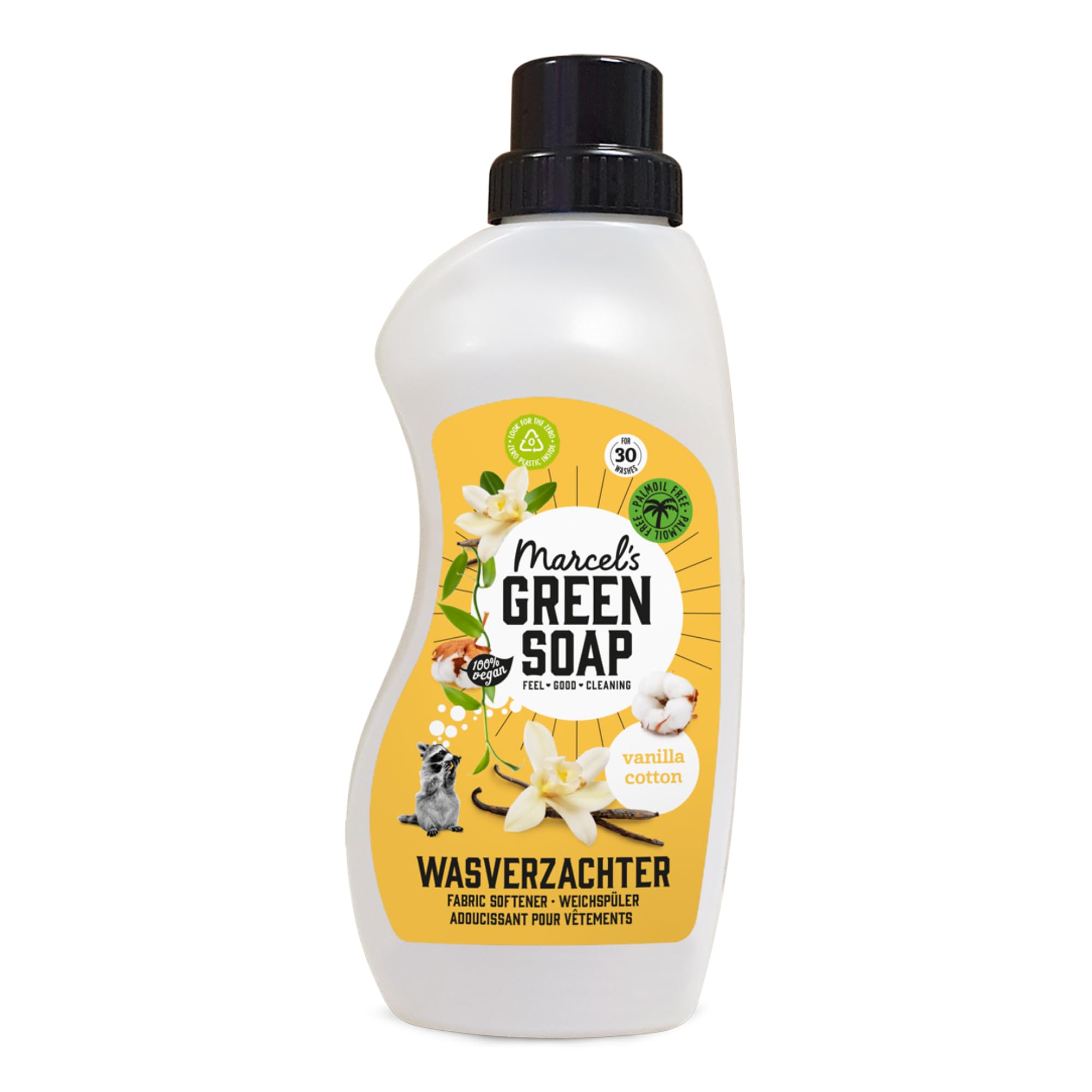 Marcel's Green Soap – Weichspüler mit Vanille- und Baumwollduft (900 ml)