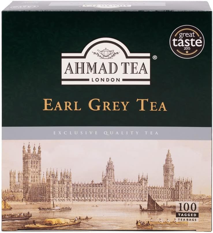 Ahmad Tea - Earl Grey Schwarztee (100 Teebeutel)