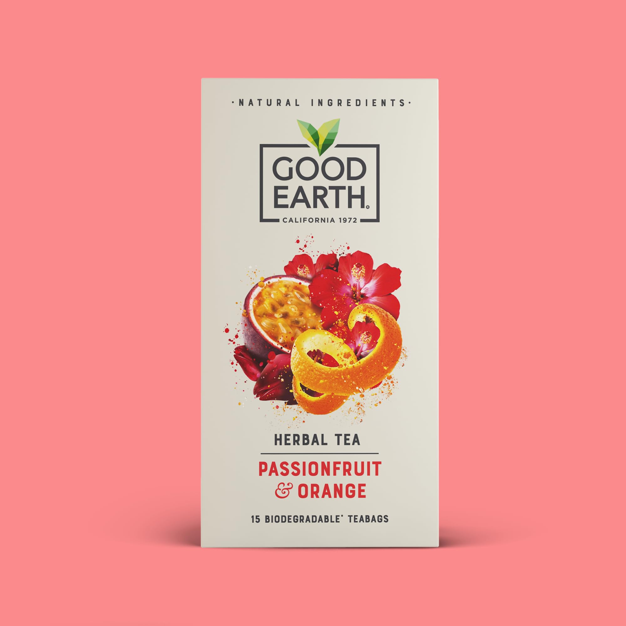 Good Earth Tea Co. – Passionsfrucht- und Orangen-Teebeutel