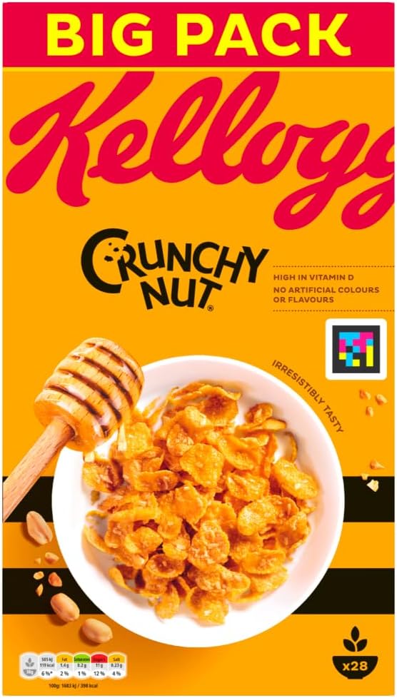 Kellogg's Crunchy Nut Frühstücksflocken Big Box, 840g