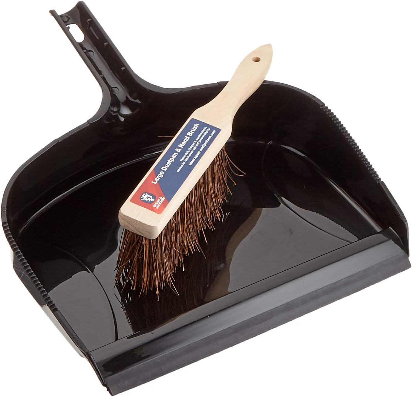 Spear & Jackson Kehrschaufel- und Handfeger-Set, Schwarz