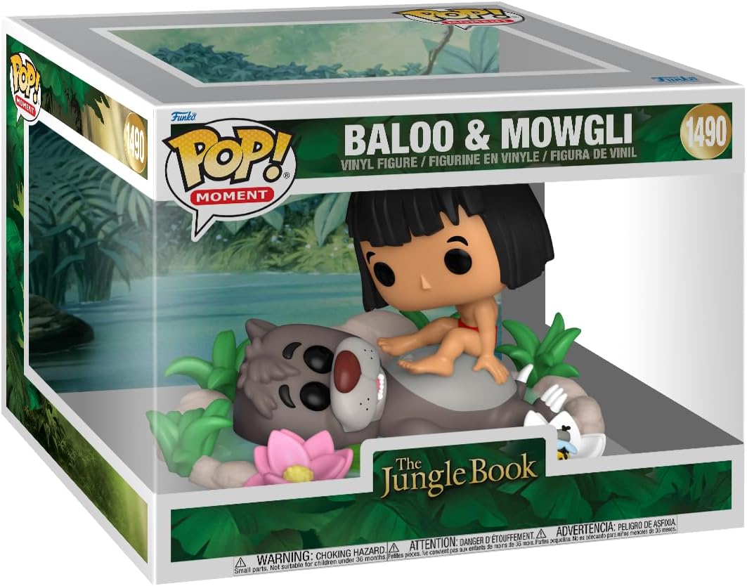 Funko Pop! Animation Das Dschungelbuch – Balu Bär & Mogli Vinylfigur (Pop! Moment)