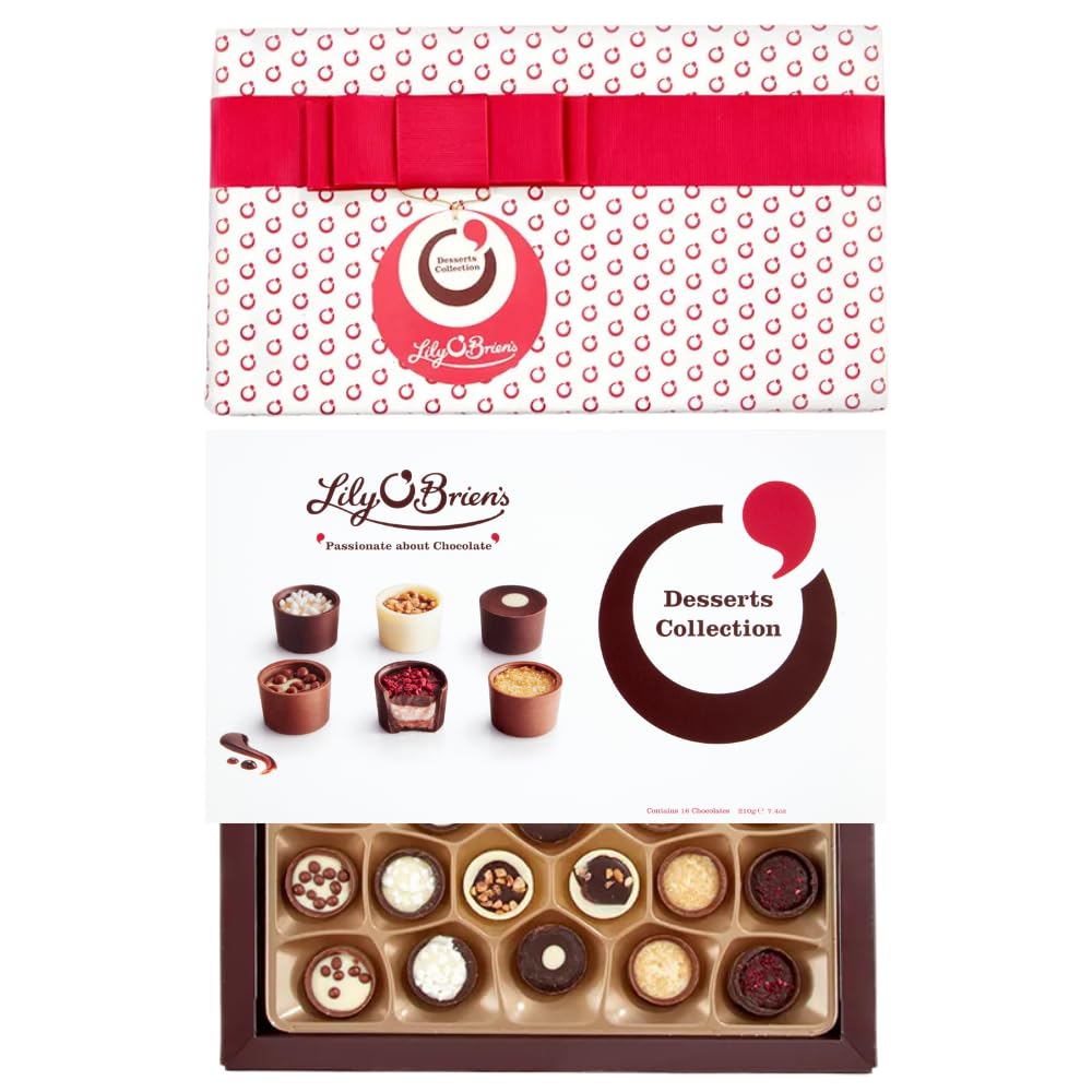 Lily O'Brien's Desserts Collection, als Geschenk verpackt, 210 g – 16 verschiedene Pralinen