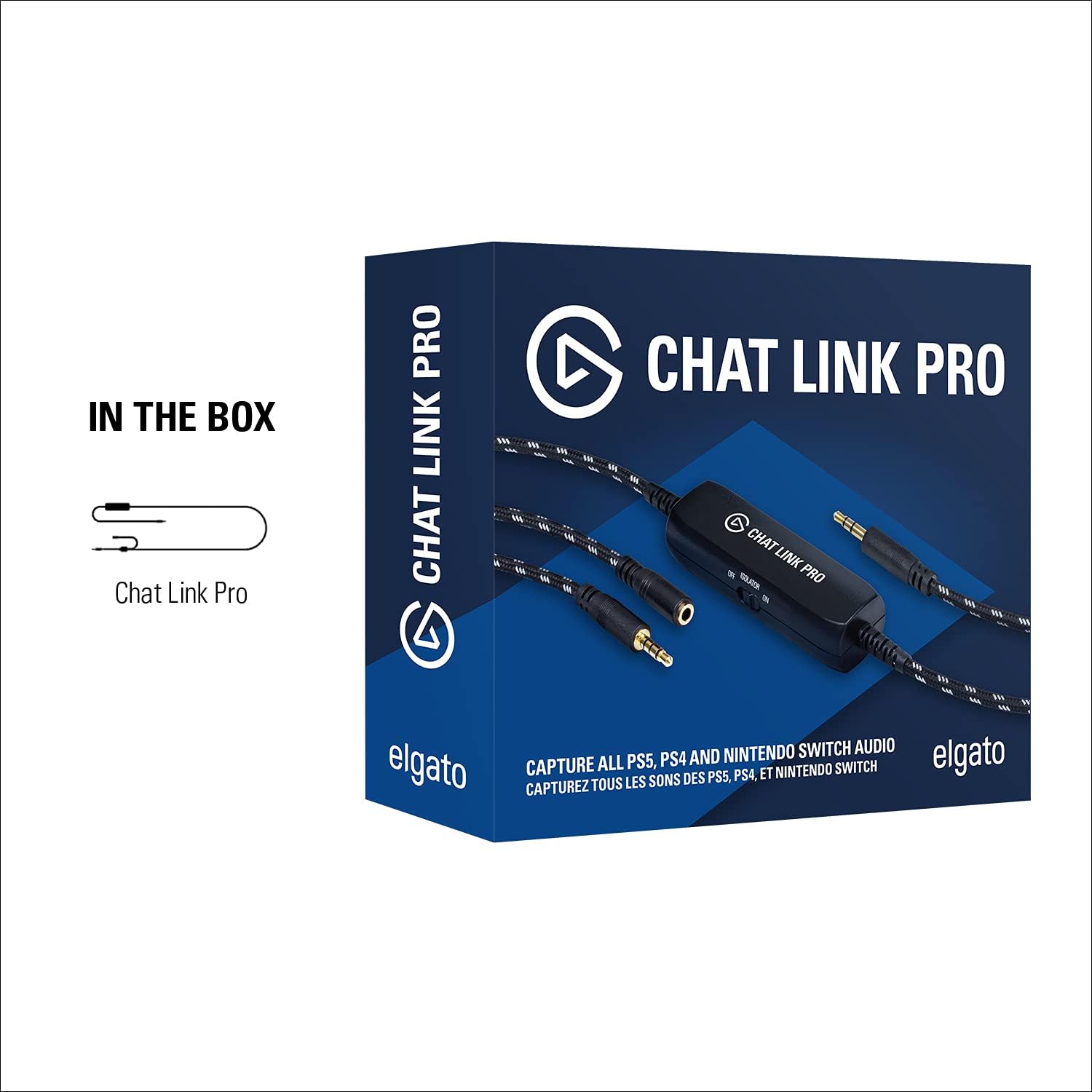 Elgato Chat Link Pro – Audioadapter für PS5, PS4, Nintendo Switch, Xbox und PC