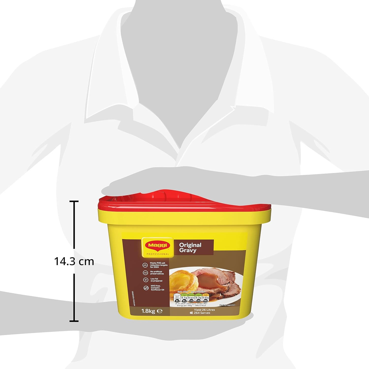 MAGGI Original Bratensoßenmischung, 1,8 kg – Authentische, dicke Bratensoße für Braten & klassische Gerichte