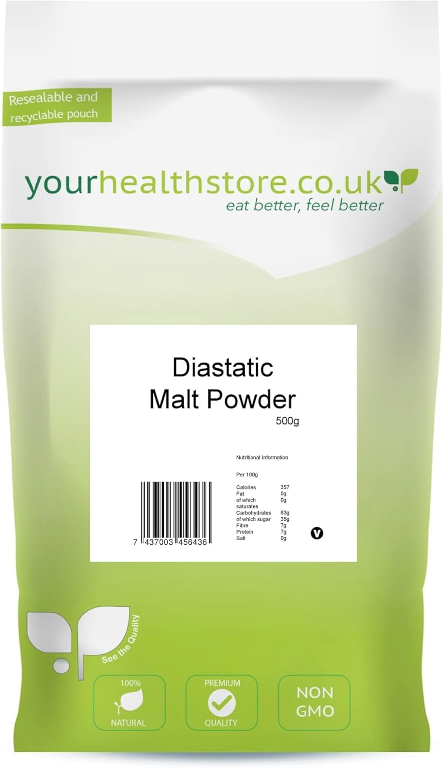 yourhealthstore - Diastatisches Malzpulver 500 g zum Brotbacken