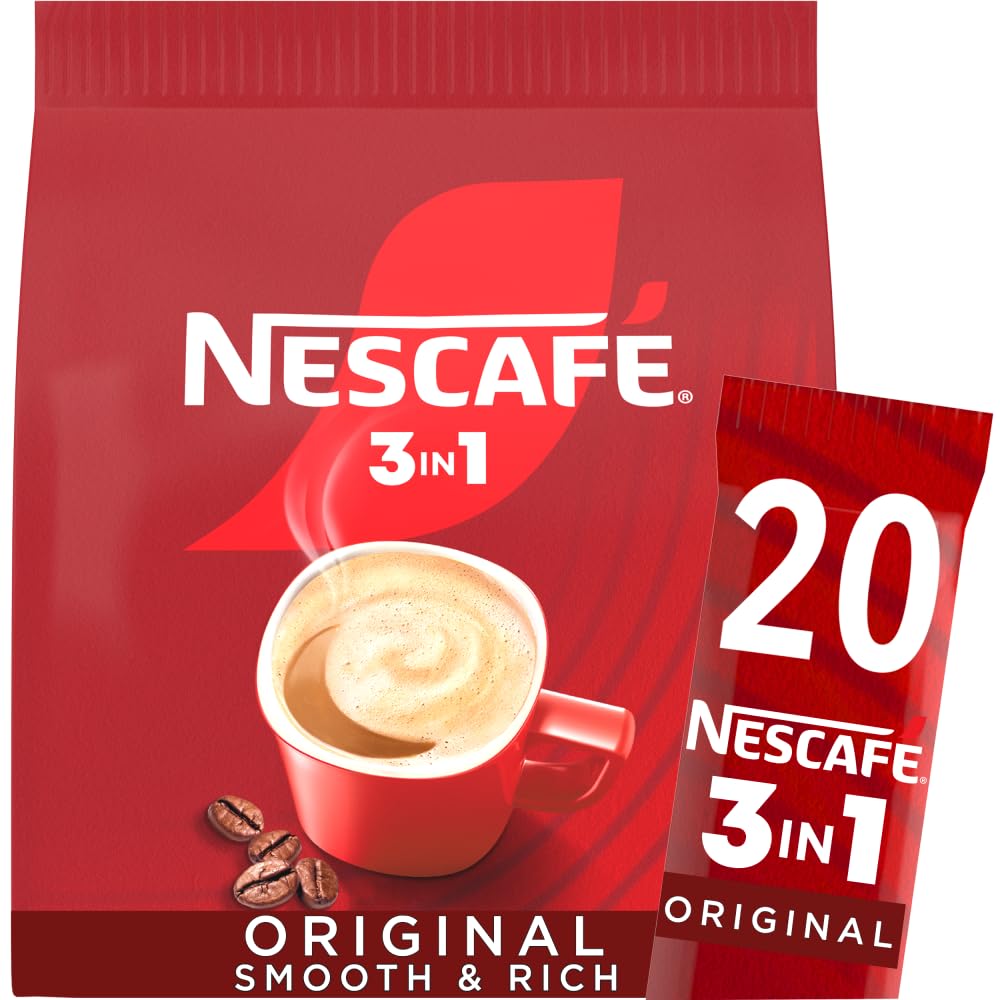 NESCAFÉ 3 IN 1 Original Instantkaffee (1 Packung mit 20 Getränken)