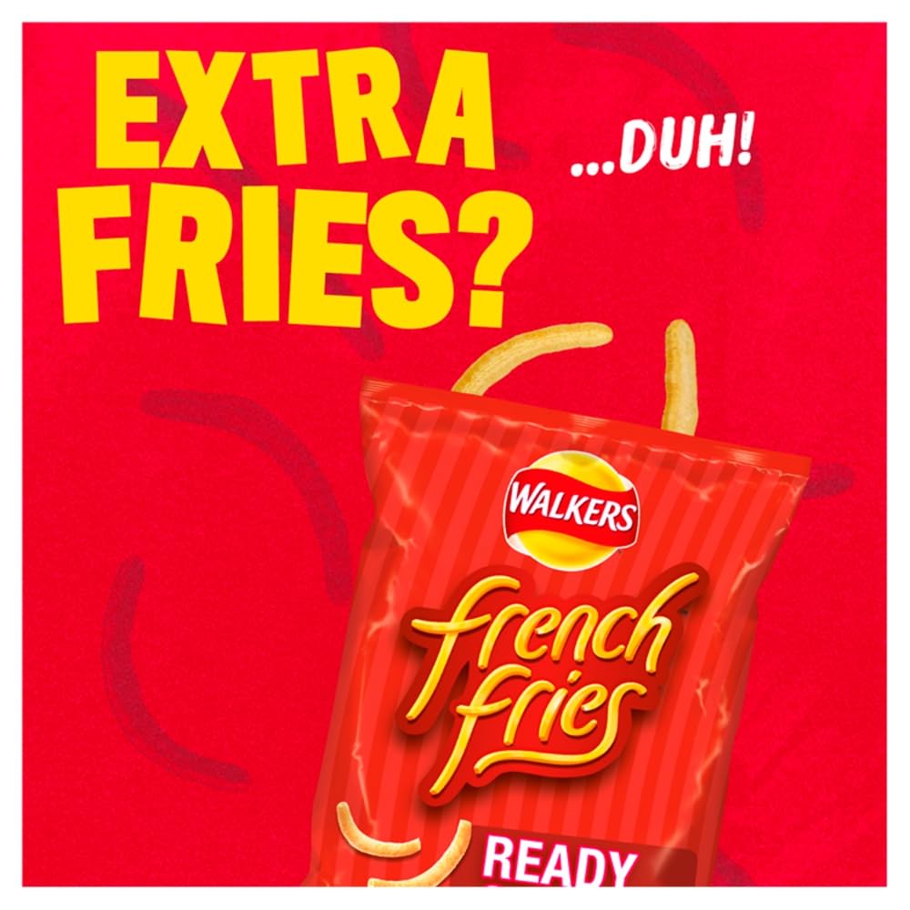 Walkers Pommes Frites Fertige gesalzene Snacks Chips Multipack 6x18g