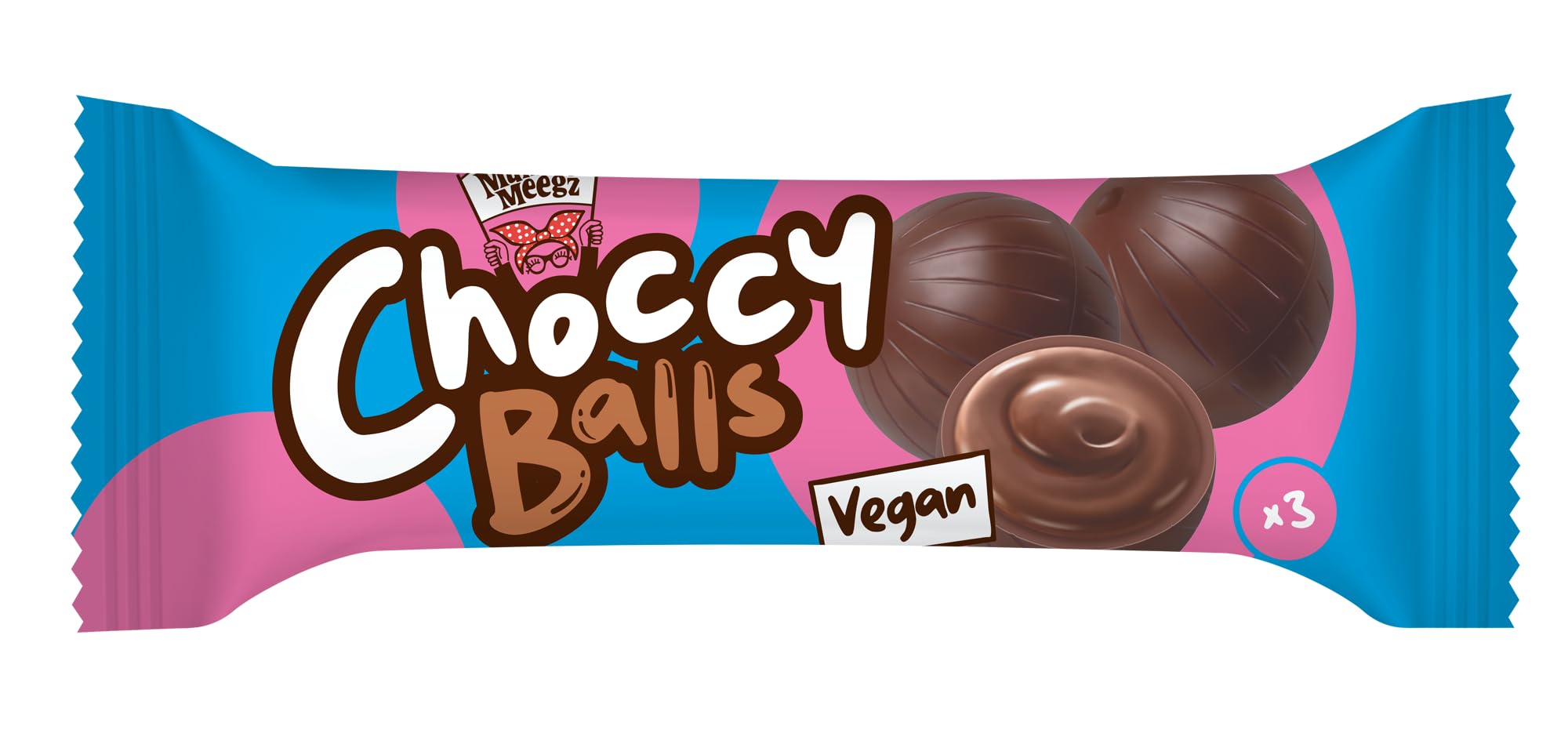 Mummy Meegz Vegane Choccy Balls – Verwöhnende Hafermilchschokolade mit zarter Füllung (3 x 12 g)