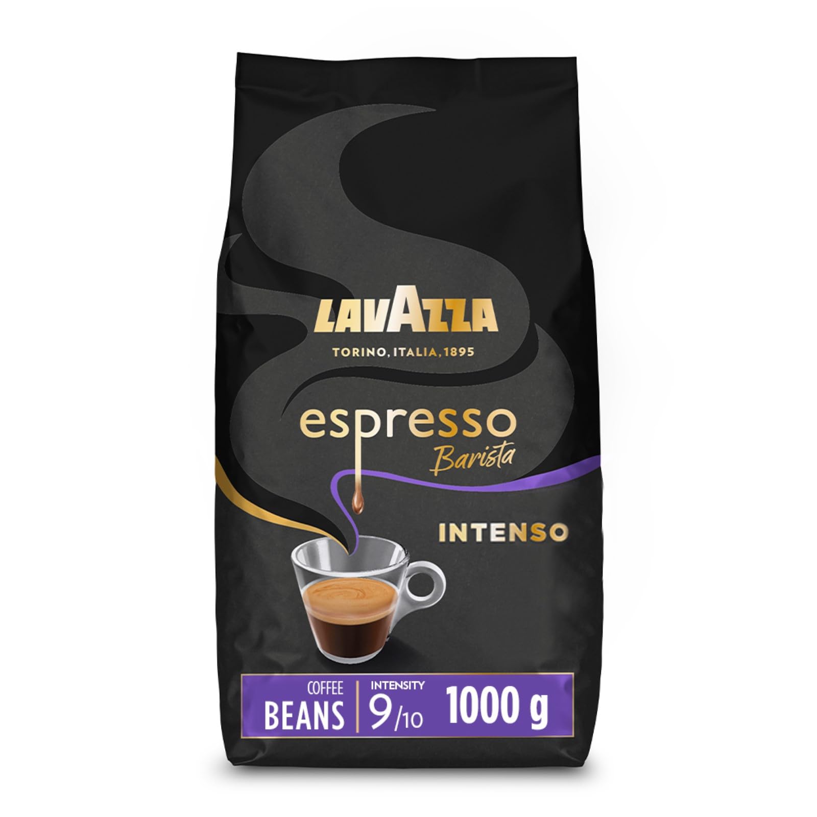 Lavazza Espresso Barista Intenso - Trommelgeröstete Kaffeebohnen, 1 kg