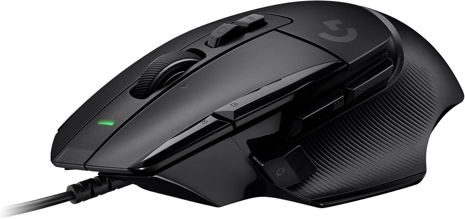 Logitech G G502 X Kabelgebundene Gaming-Maus – Schwarz mit LIGHTFORCE Hybrid Optisch-Mechanischen Schaltern