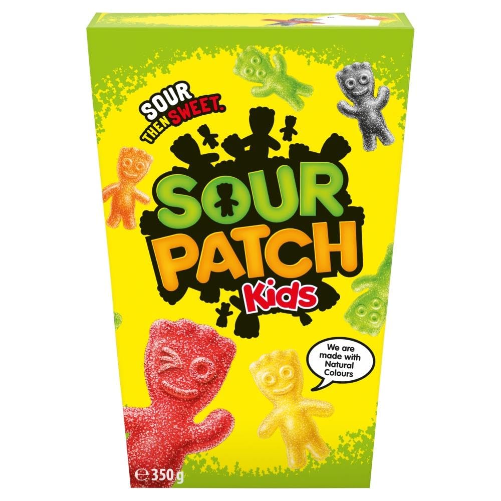 Sour Patch Kids Sortiment – Weiche und zähe, erst sauer, dann süß-saure Bonbons, 350 g