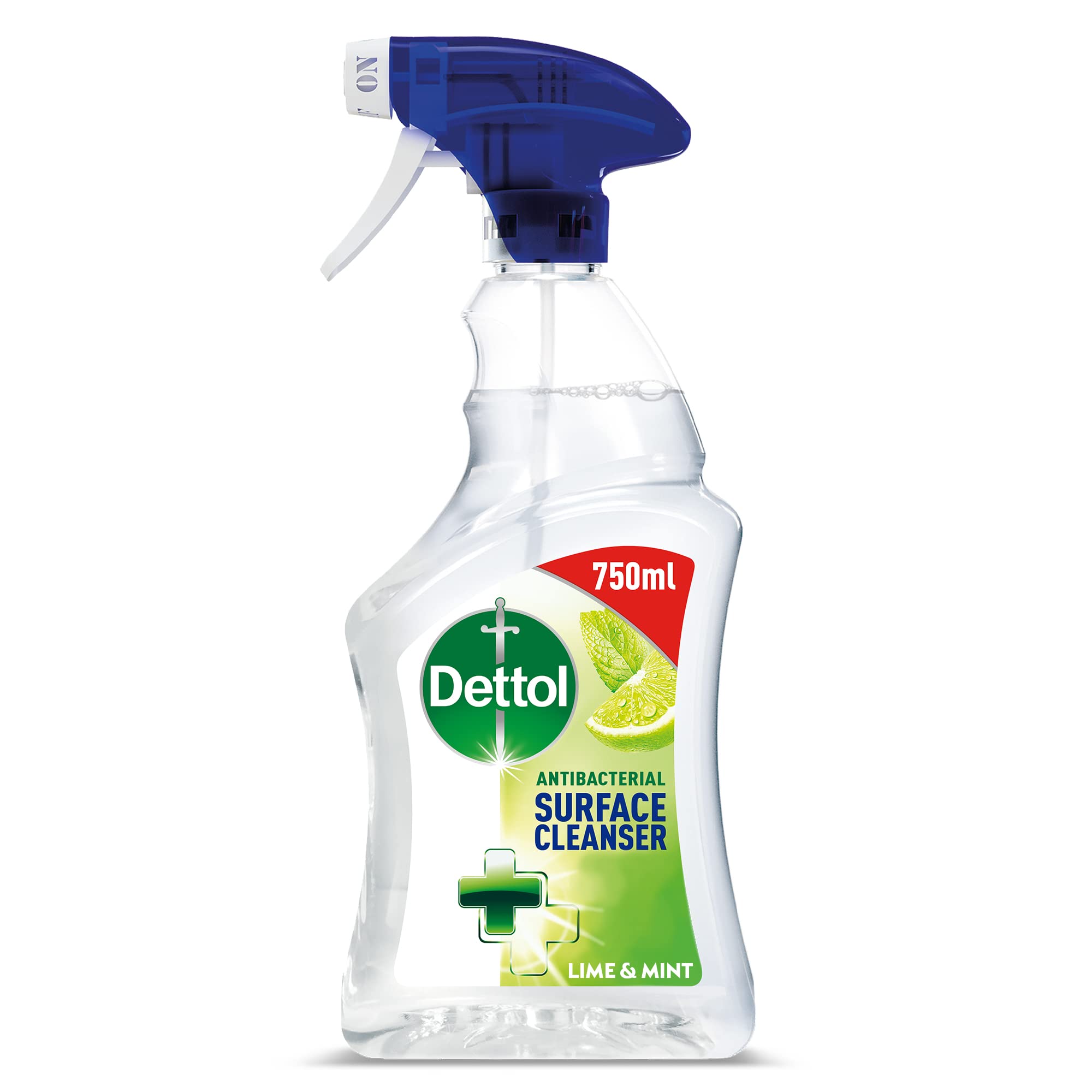 Dettol Antibakterielles Oberflächenreinigungsspray – Limette und Minze, 750 ml