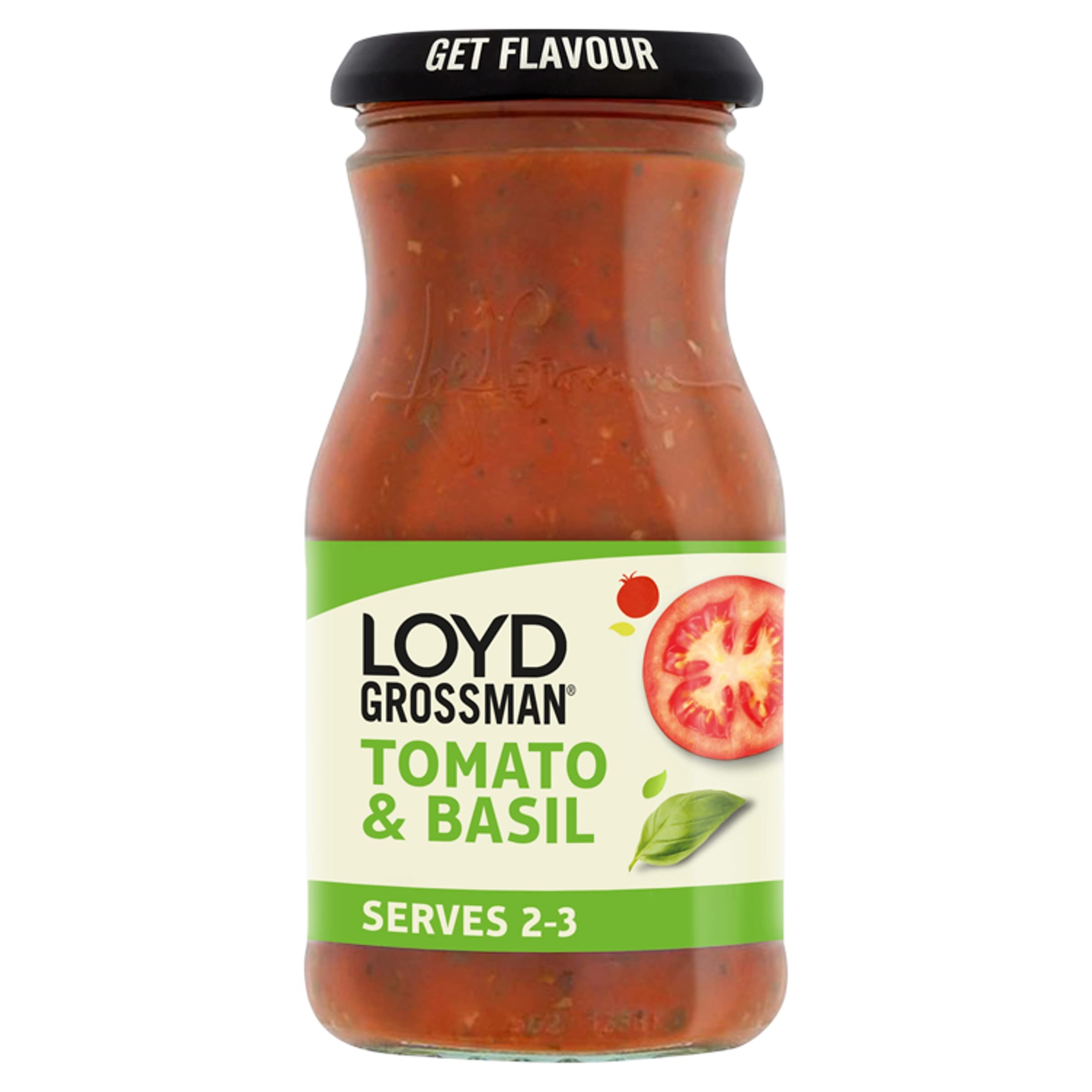 Loyd Grossman Italienische Tomaten-Basilikum-Sauce (350 g)