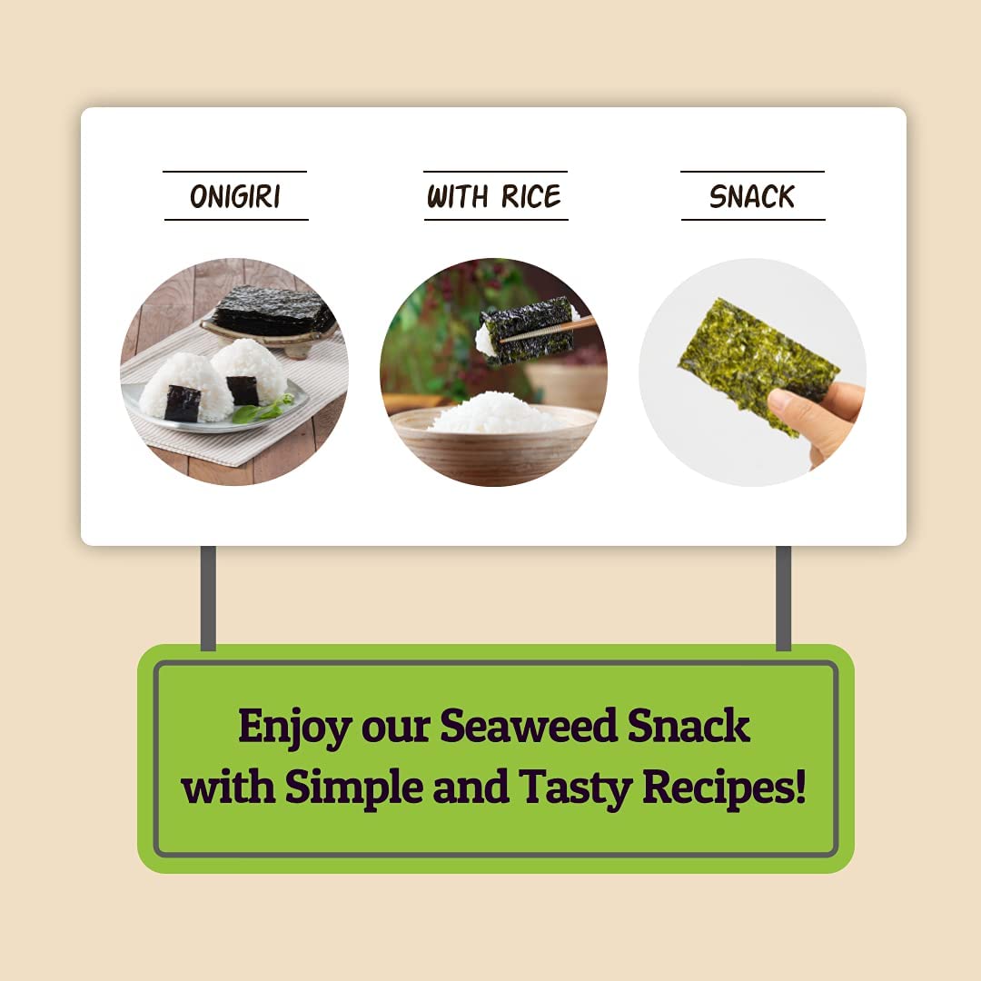 Daechun Choi's 1 Wasabi-Algen-Snack, 20er-Packung, Produkt aus Korea