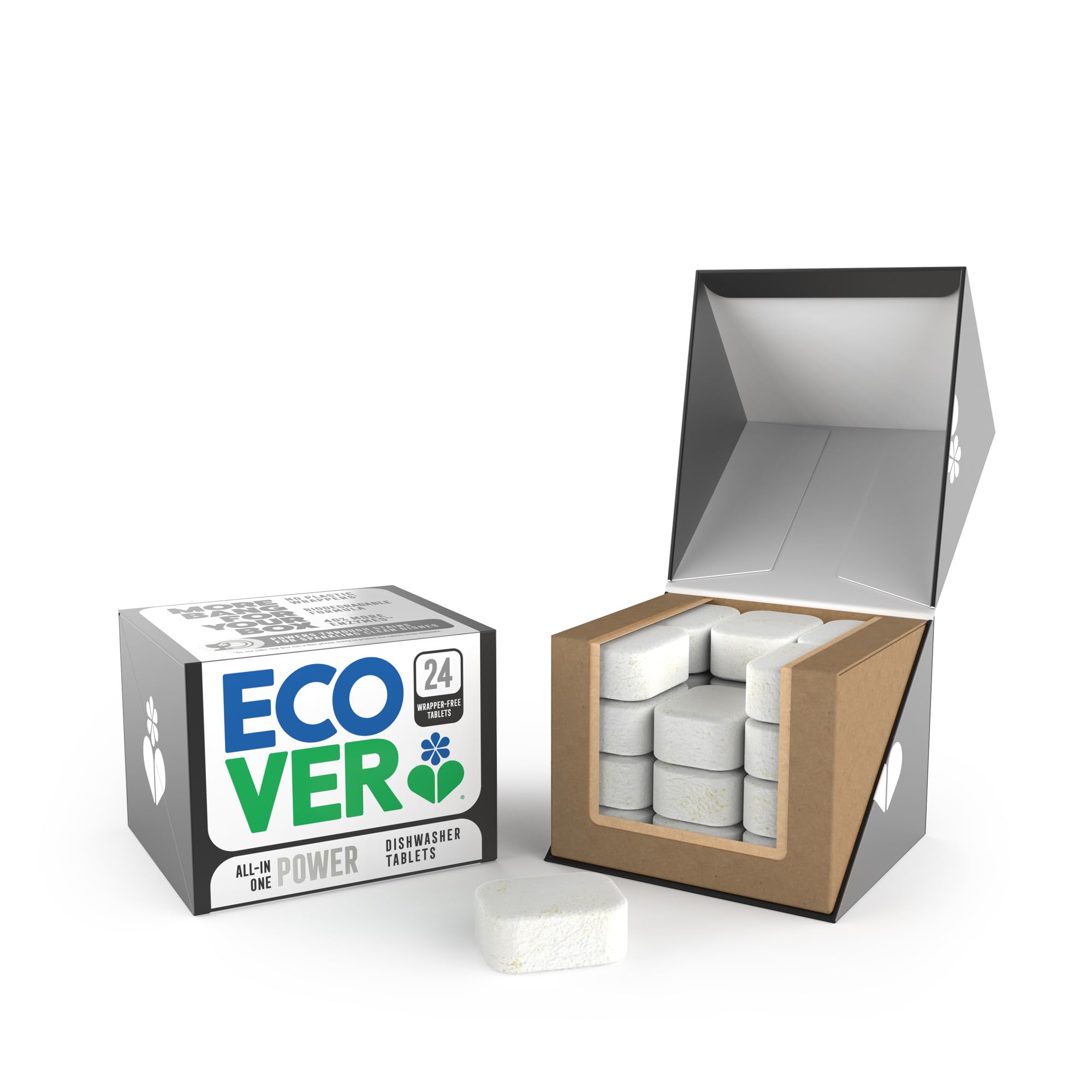 Ecover - All-In-One Power-Geschirrspültabs mit Klarspüler und Salz