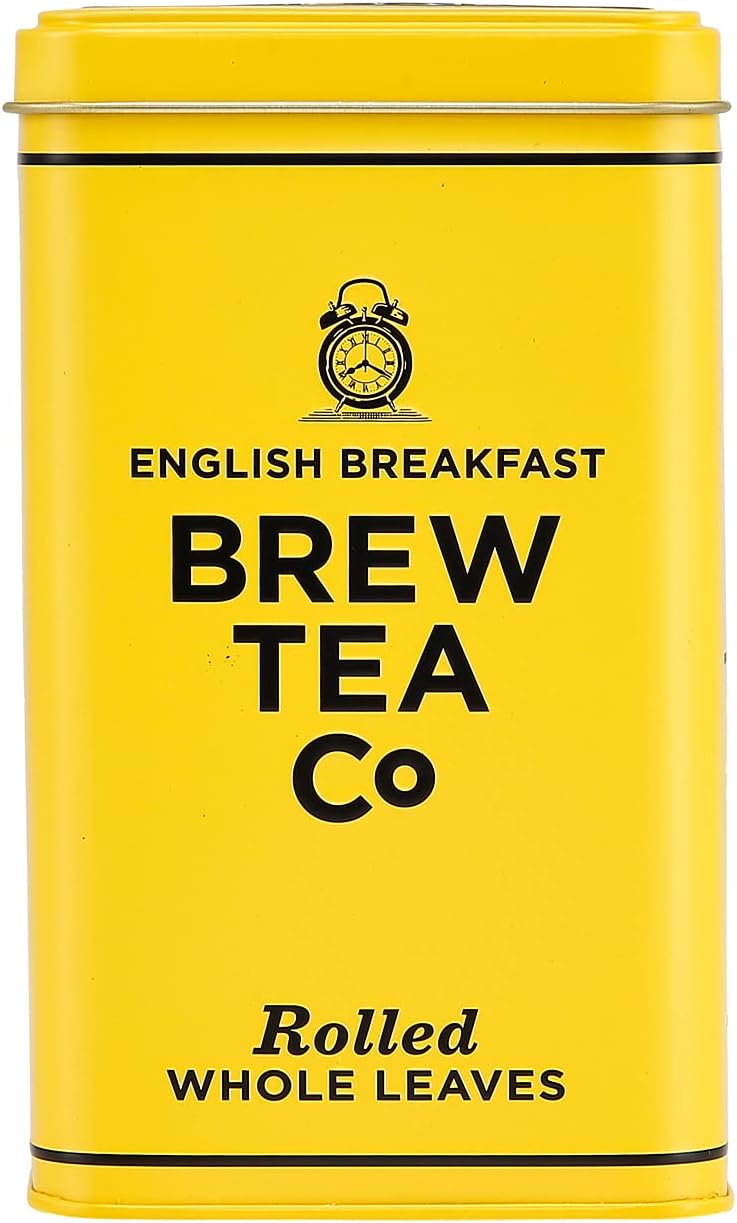 Brew Tea Co – Englischer Frühstückstee in klassischer Dose – Stark & Malzig – 25 Teebeutel
