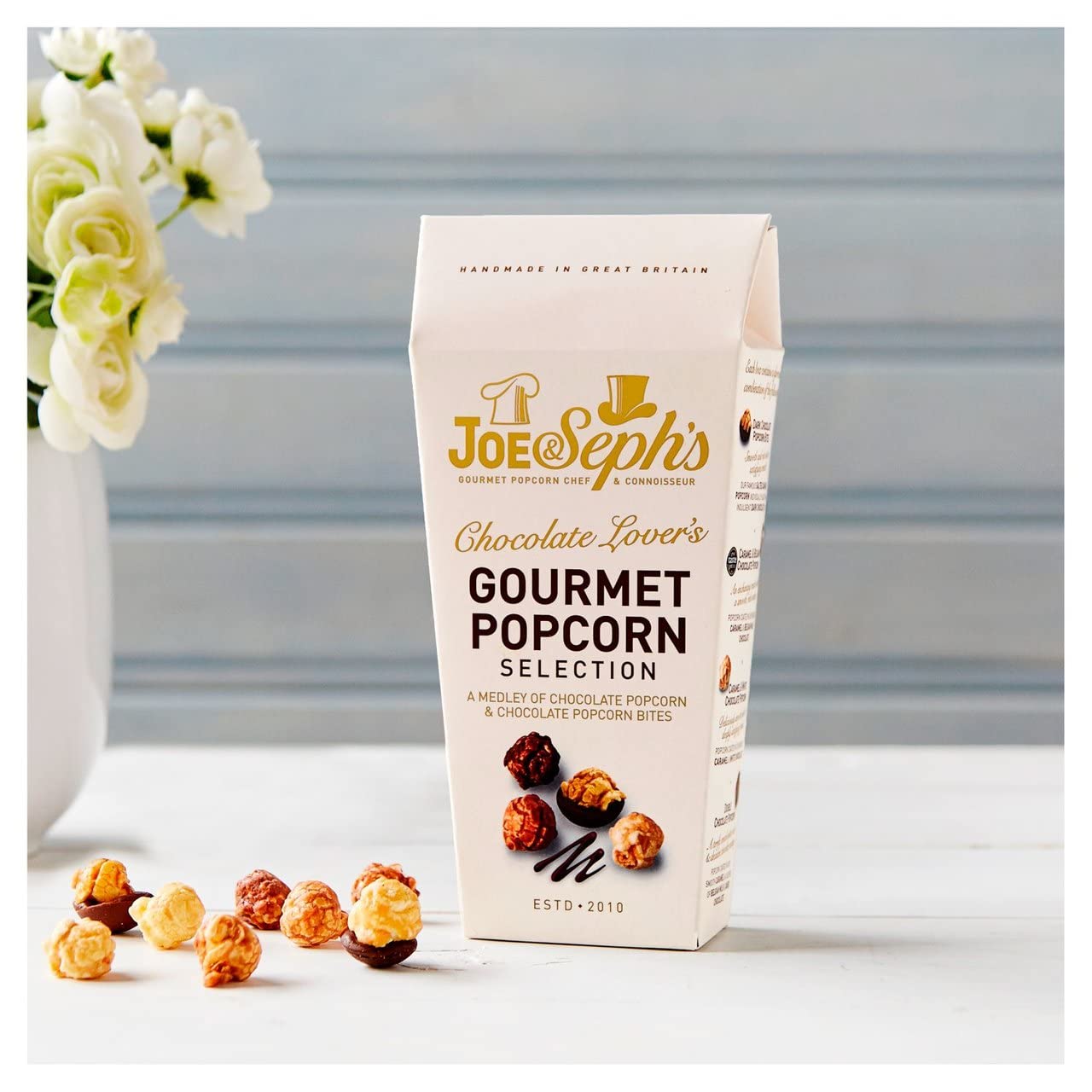 Joe & Seph's Chocolate Lovers Popcorn Selection – Gourmet-Geschenkbox (105 g)