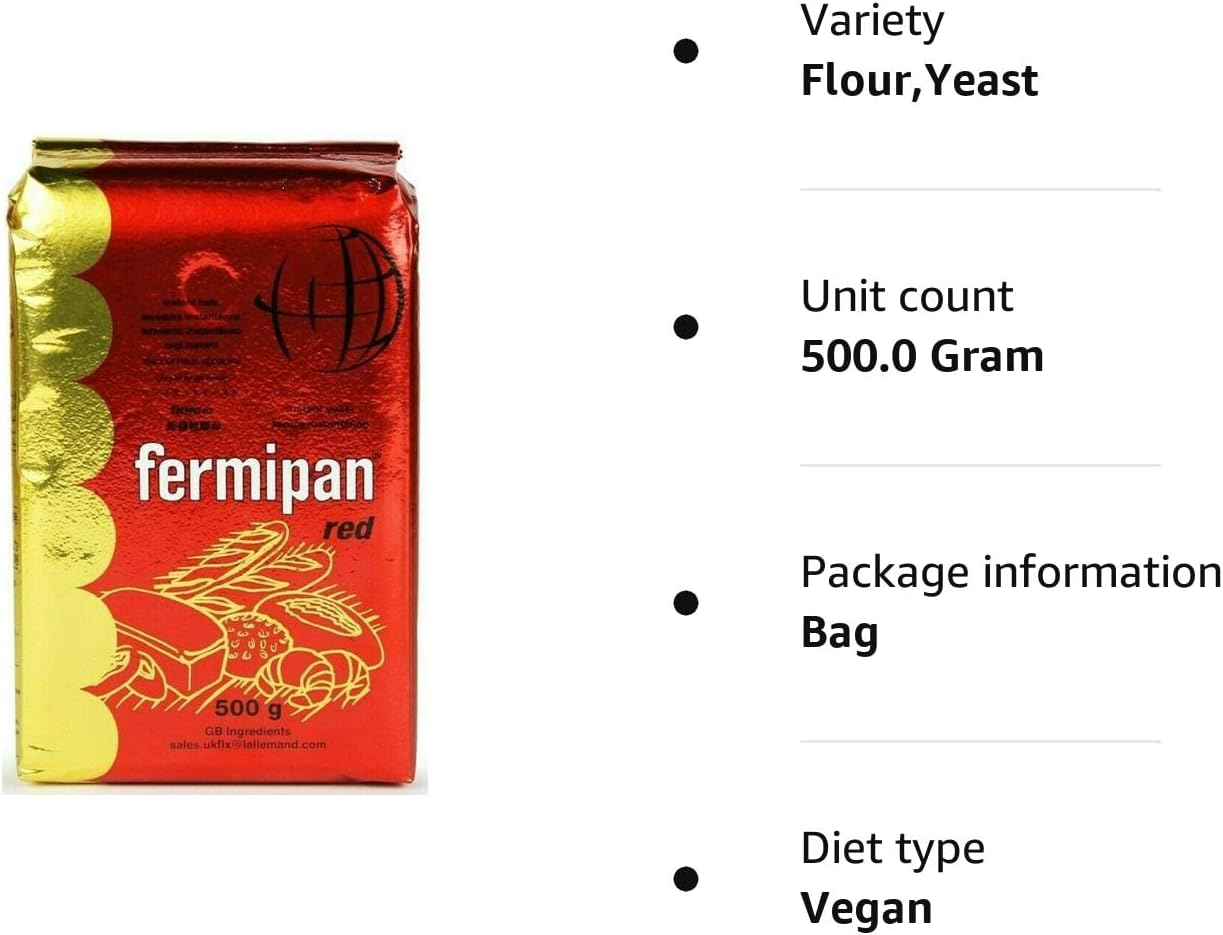 Fermipan Instant-Trockenhefe 500 g – Bäckerhefe für Brot, Teig und Backwaren