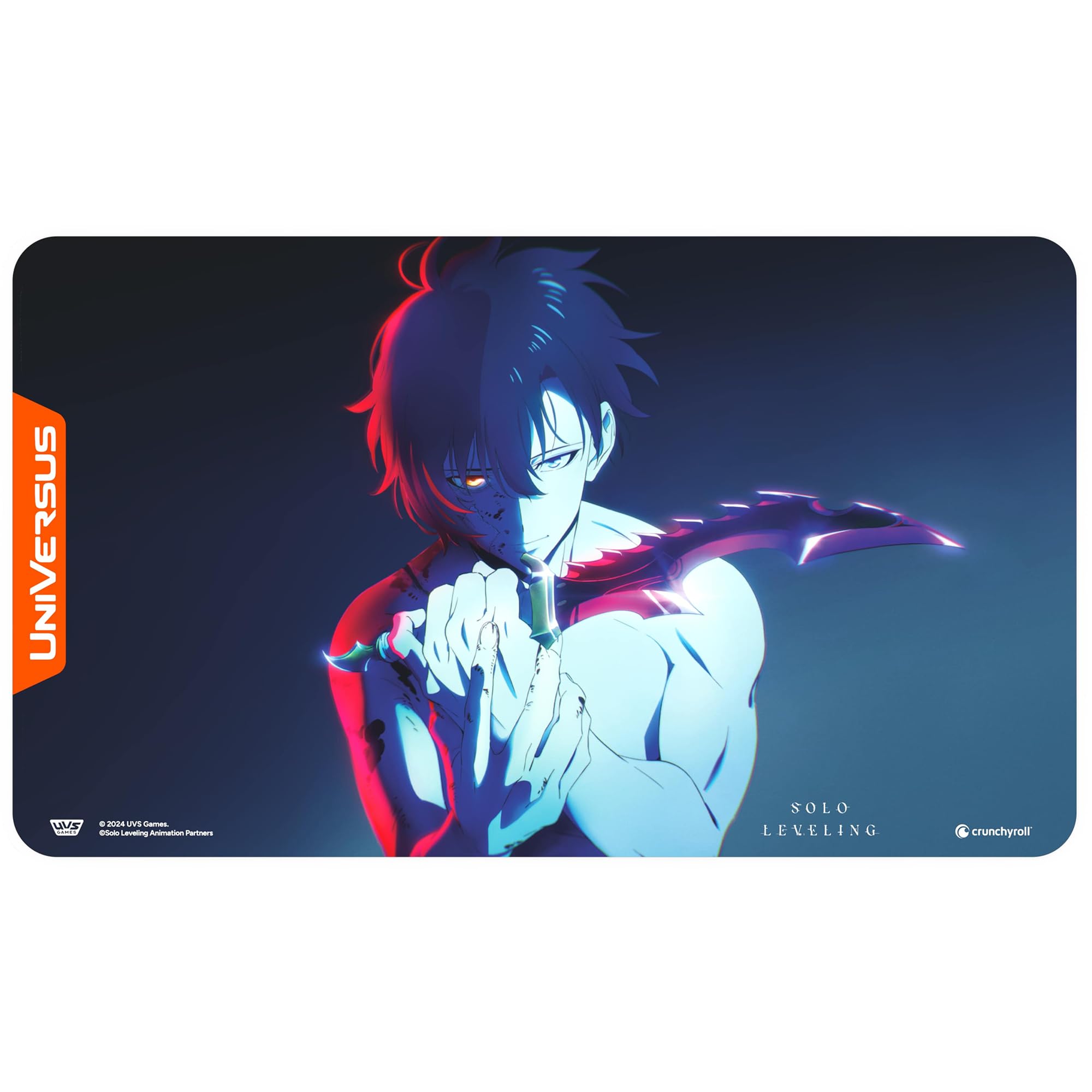 UniVersus Solo Leveling Hunter's Dagger Spielmatte – 24 x 14 Zoll Neoprenmatte