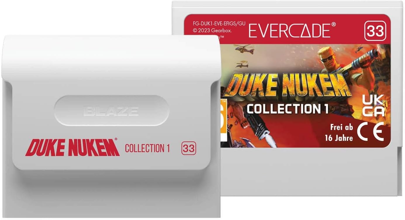 Duke Nukem Collection 1 – Evercade Blaze Red-Kartusche