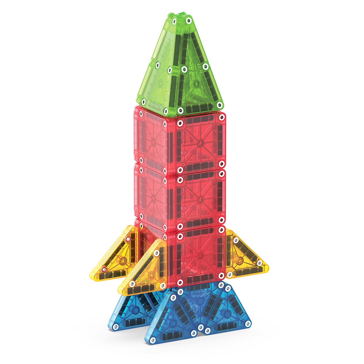 Magna-Tiles microMAGS 26-teiliges magnetisches Reise-Konstruktionsset – Bauspielzeug ab 3 Jahren