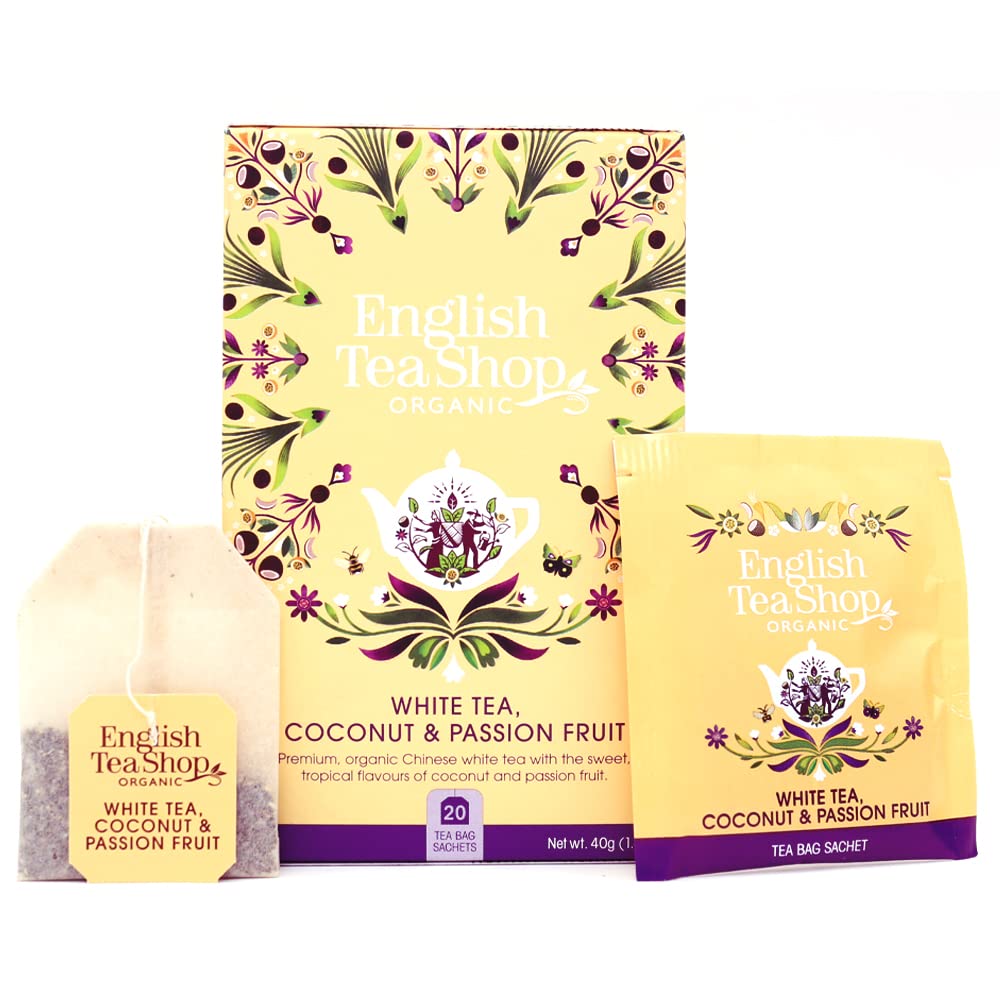 English Tea Shop Weißer Tee Kokosnuss & Passionsfrucht Bio-Tee 20 Beutel