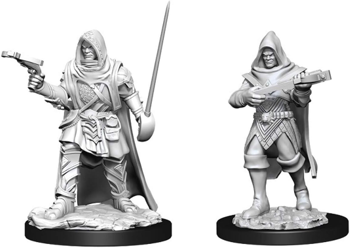 Pathfinder Battles Deepcuts Unbemalte Miniaturen – Menschlicher Schurke, männlich