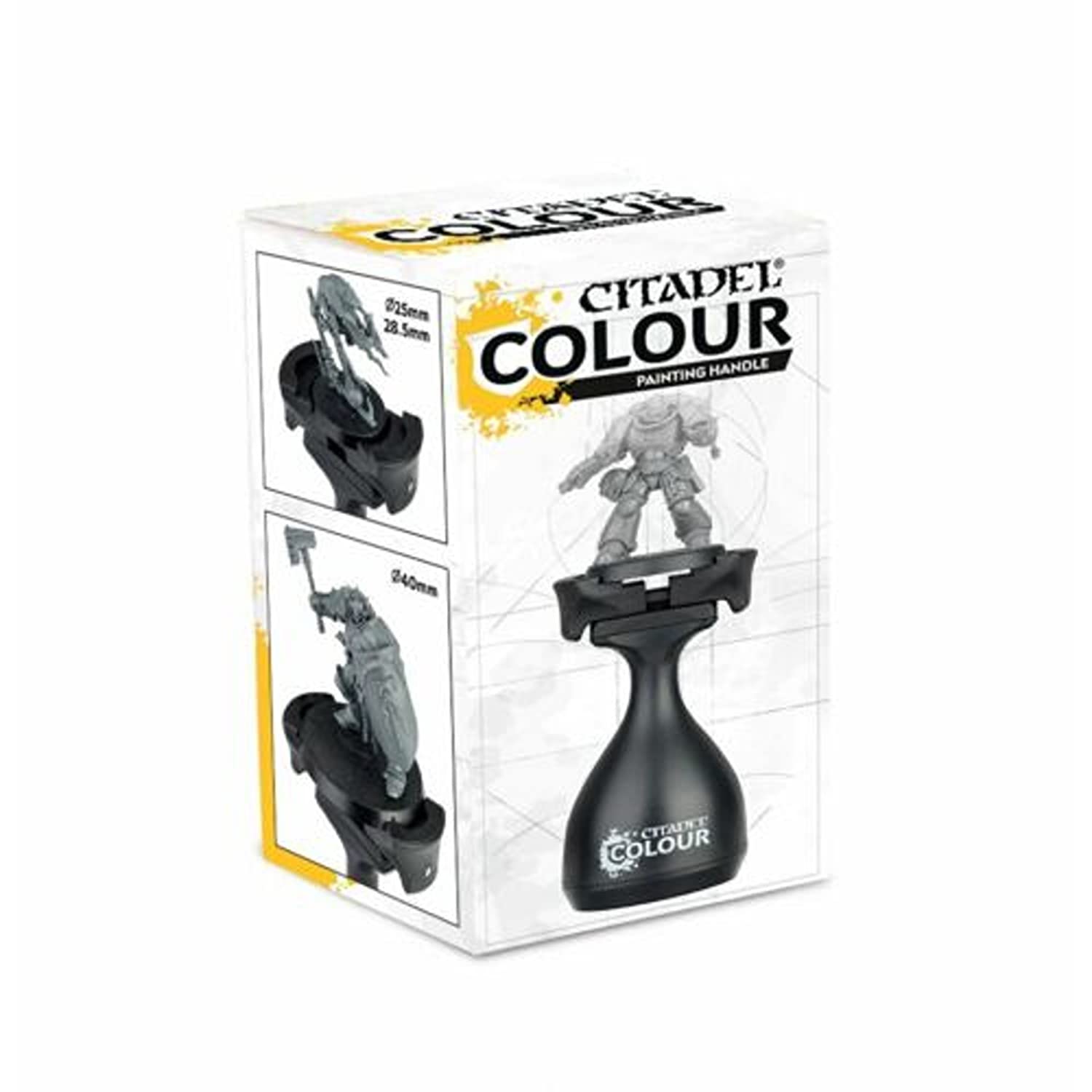 Games Workshop Citadel Farbmalgriff (Mk2) – Schwarz/Graues Acrylmalwerkzeug