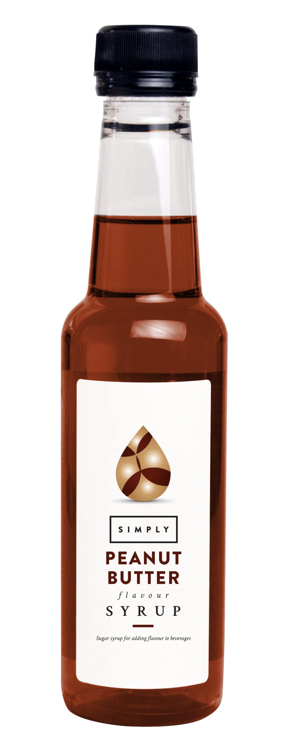 Simply Peanut Butter Syrup – Veganer und nussfreier aromatisierter Sirup für Kaffee, Getränke und Backwaren