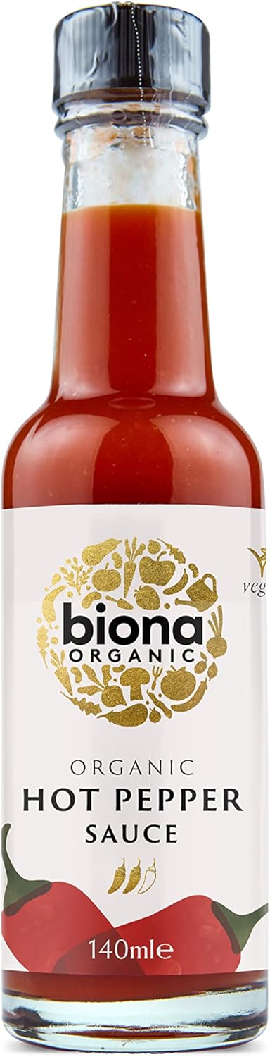 Biona Bio-Scharfe Pfeffersauce 140 ml – Glutenfreie, vegane Chilisauce