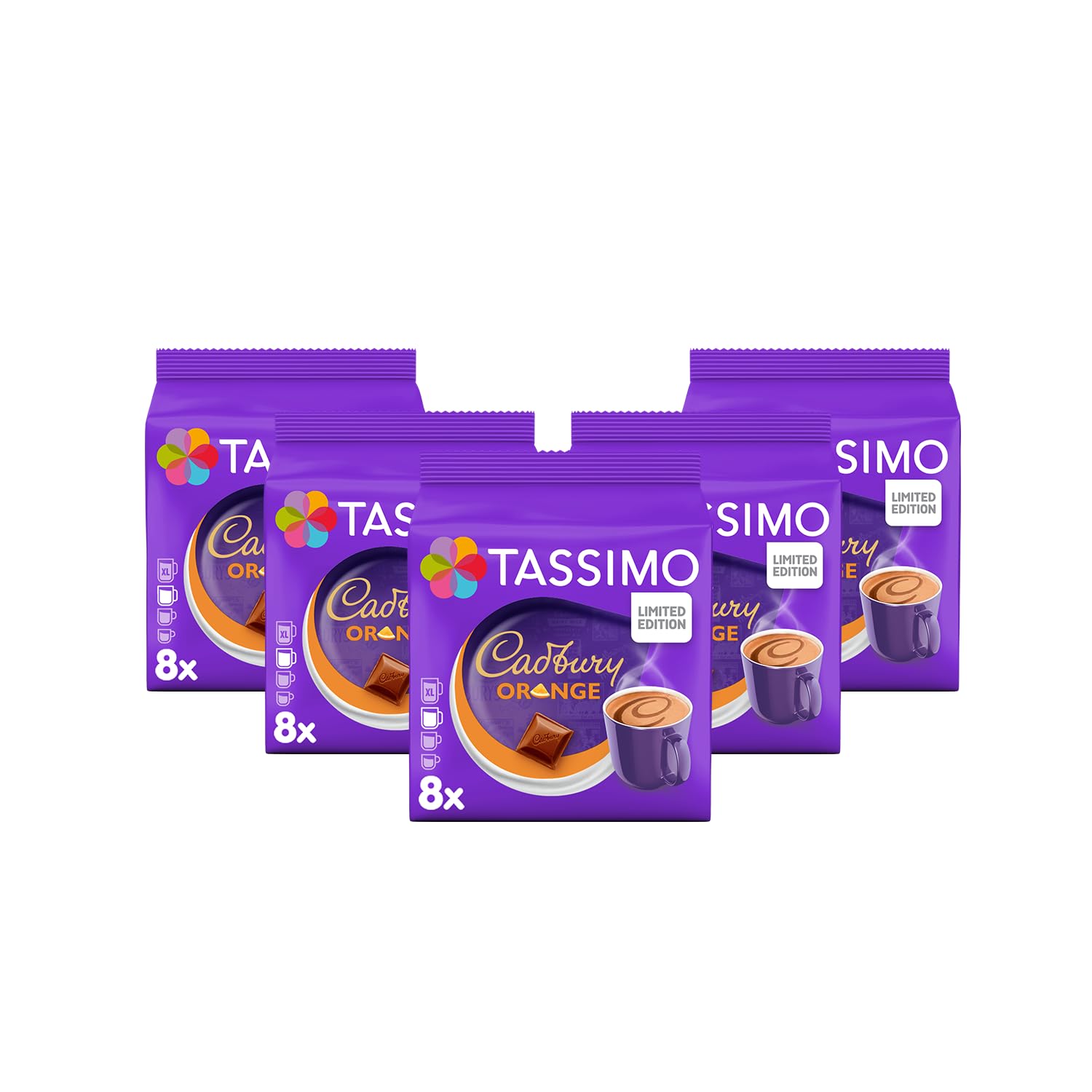 Tassimo Cadbury Orange Heiße Schokoladenkapseln – 5er-Pack (insgesamt 40 Getränke)