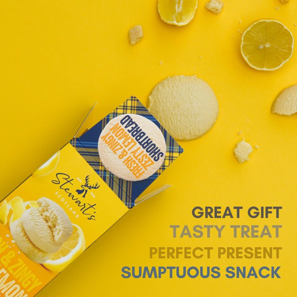 Stewart's Signature Range Lemon Curd Shortbread (160 g) – traditionell hergestellter schottischer Leckerbissen