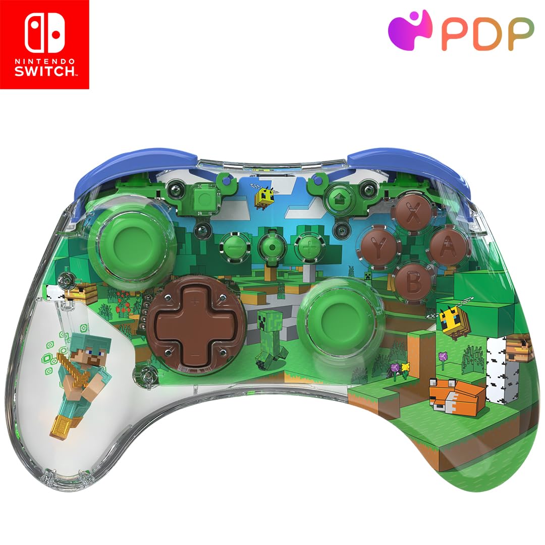 Minecraft Forest Biome - Nintendo Switch REALMz Wireless Controller