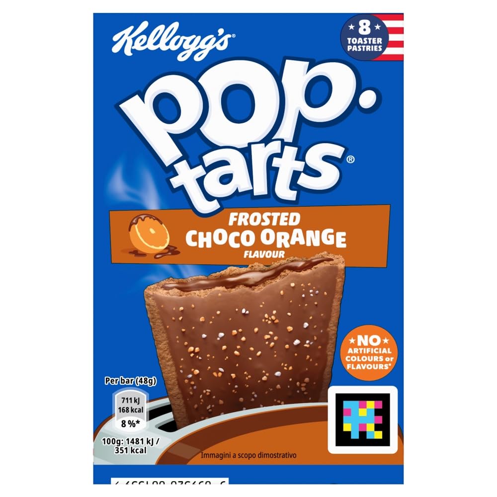 Kellogg's Pop Tarts Frosted Choco Orange Toastergebäck, 4 x 96 g
