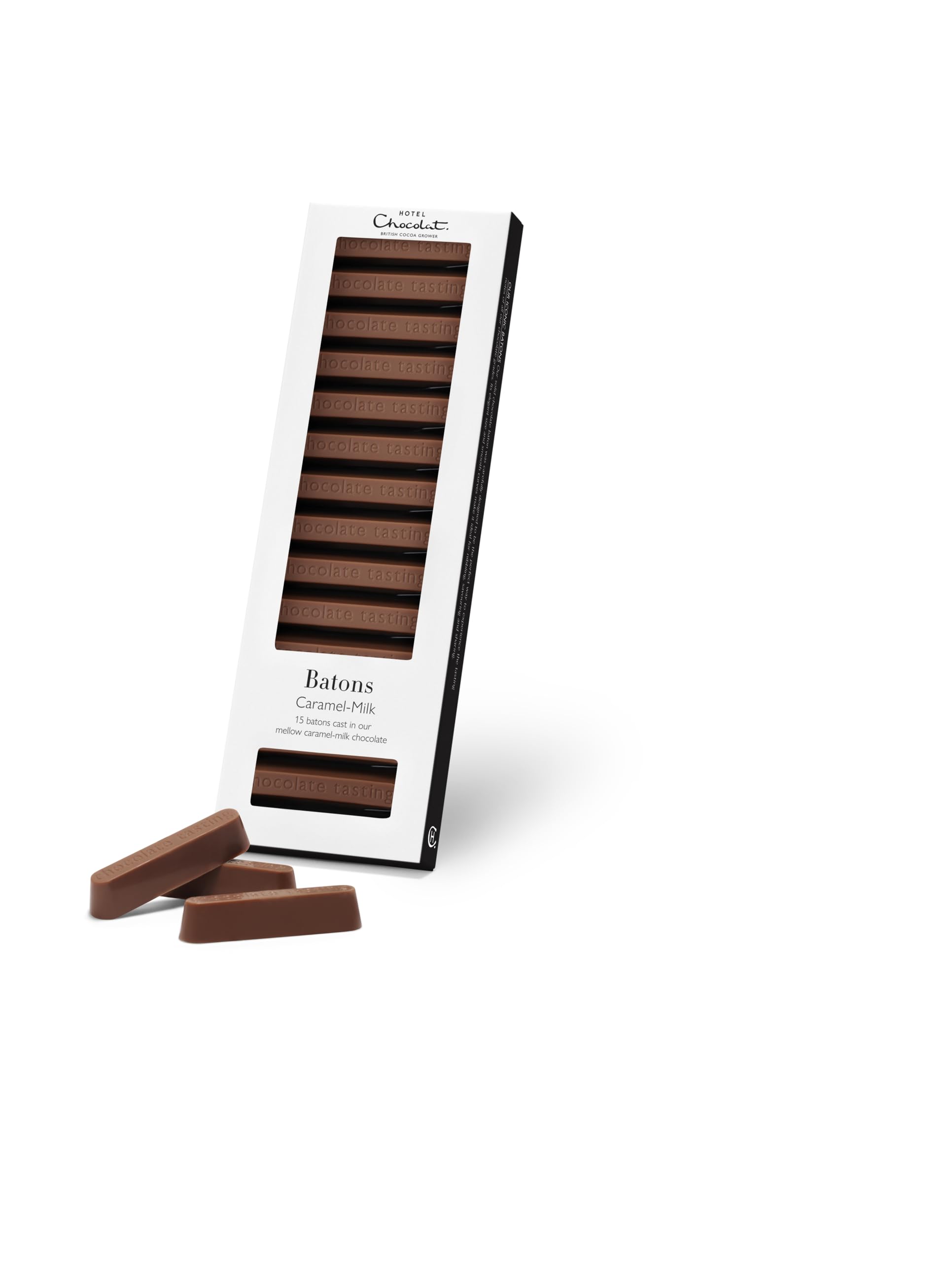 Hotel Chocolat Karamell-Milchschokoladenstäbe - 15 Stangen, 120 g