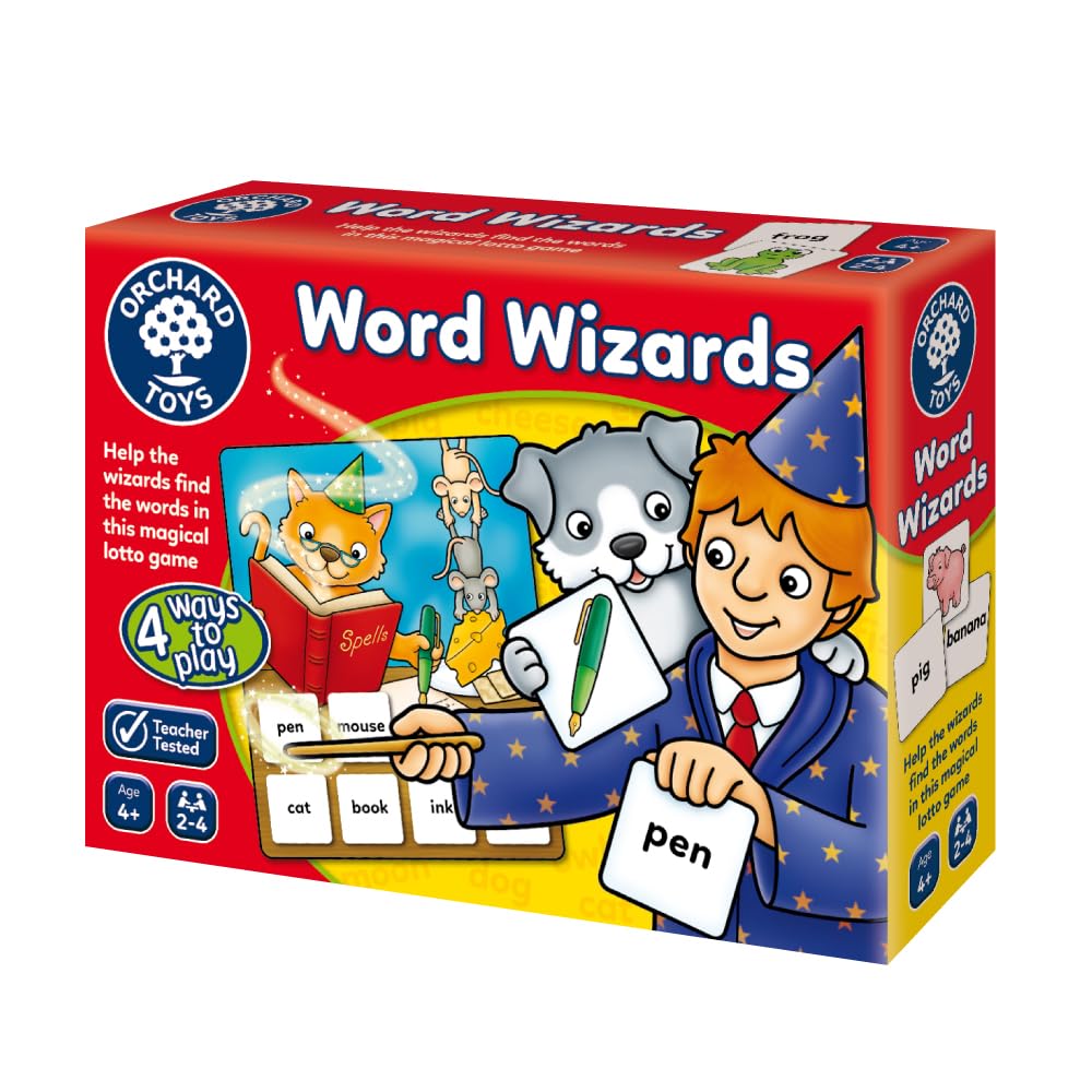 Orchard Toys Word Wizards Rechtschreibspiel – Lernkartenspiel für Kinder