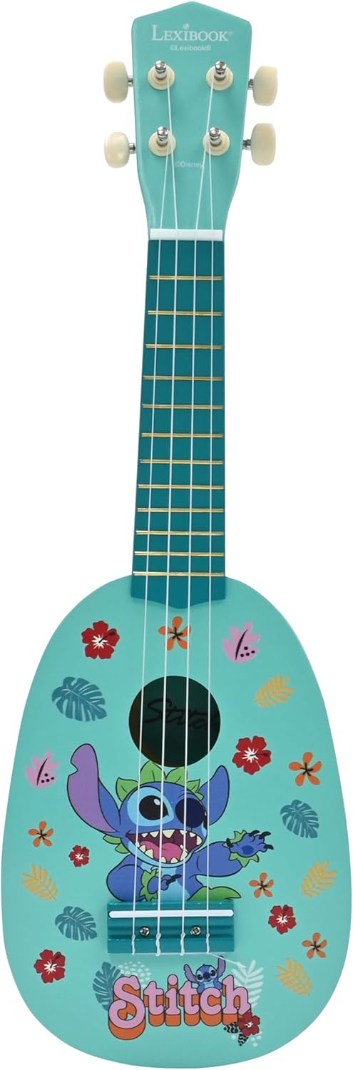 Lexibook – Disney Stitch, meine erste Holz-Ukulele (K230D)