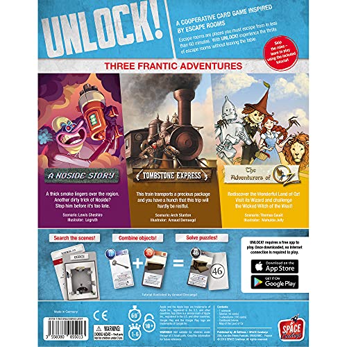 Space Cowboys Unlock! Secret Adventures Escape Room-Spiel (UNL03)