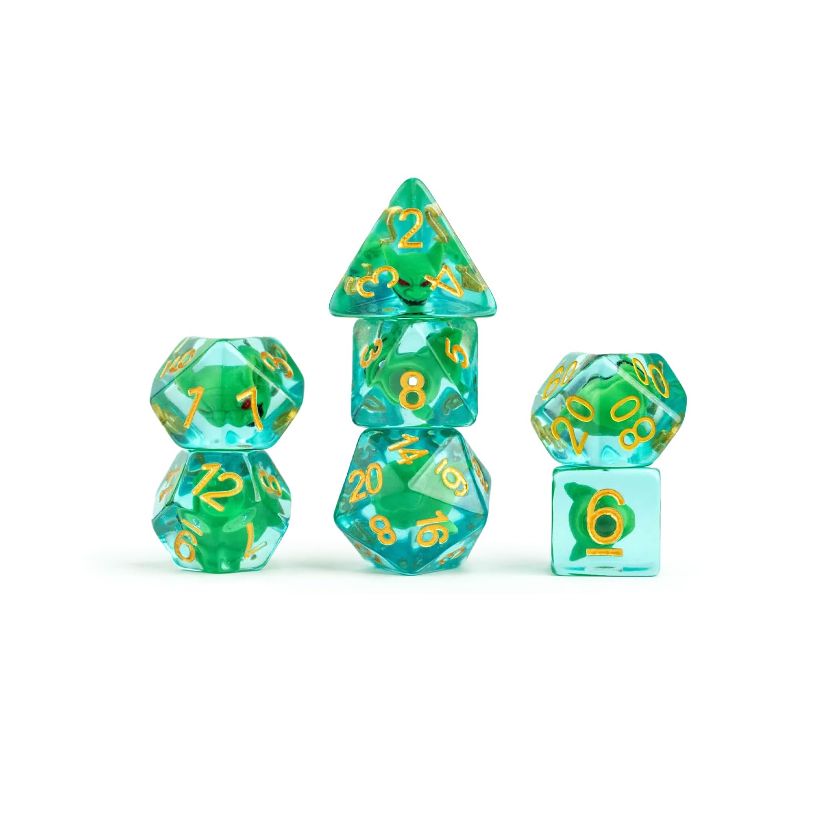 Metallic Dice Games Pathfinder Goblin Inclusion Würfelset