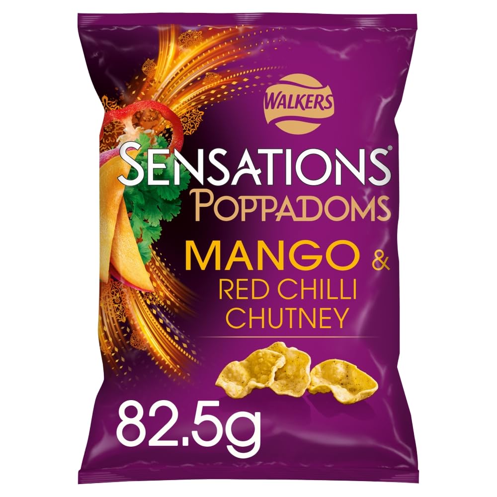 Walkers Sensations Mango-Chili-Chutney Sharing Poppadoms 82,5 g