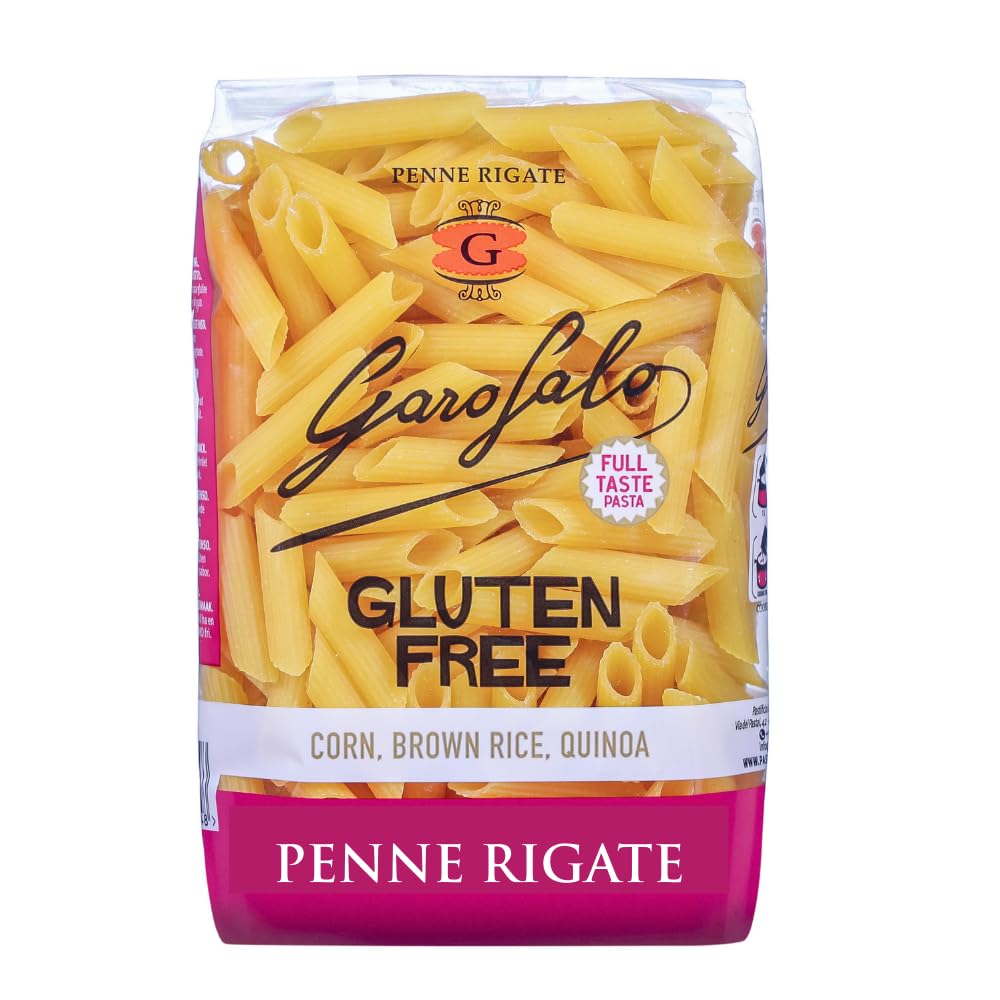 Garofalo Glutenfreie italienische getrocknete Penne-Nudeln, 400 g – für Zöliakiekranke und Veganer geeignet
